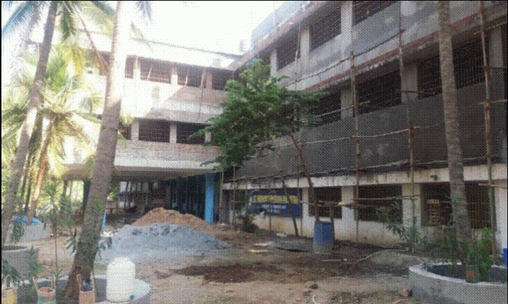 Portico and right-hand-side portion of St Patrick’s Mission Hospital